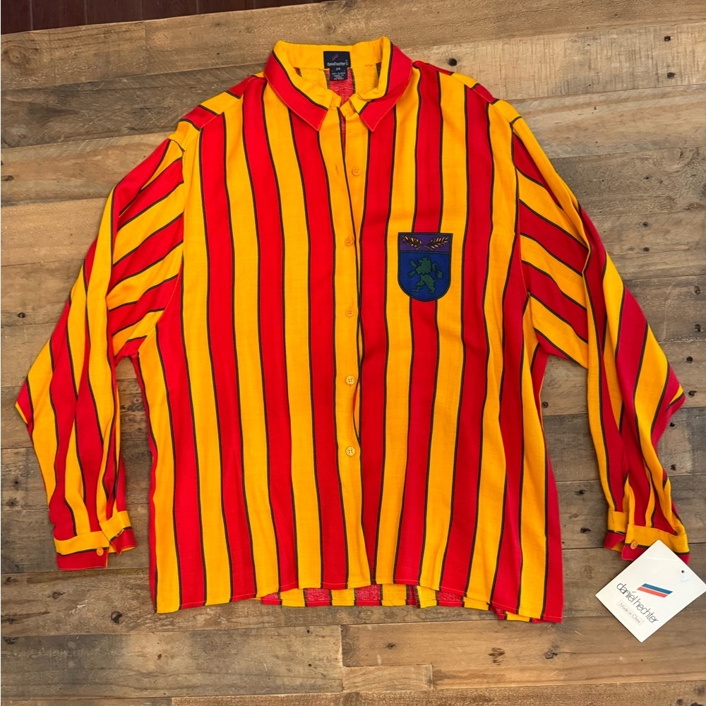 NWT Vintage Daniel Hechter Paris Button Down 90s Y2K